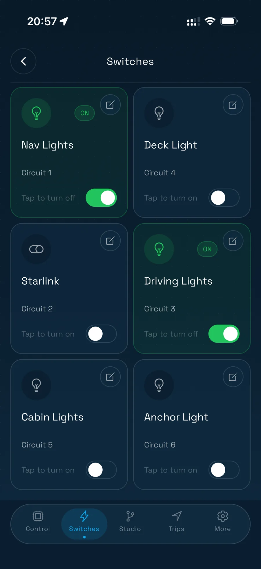 Atlas digital switching on a phone